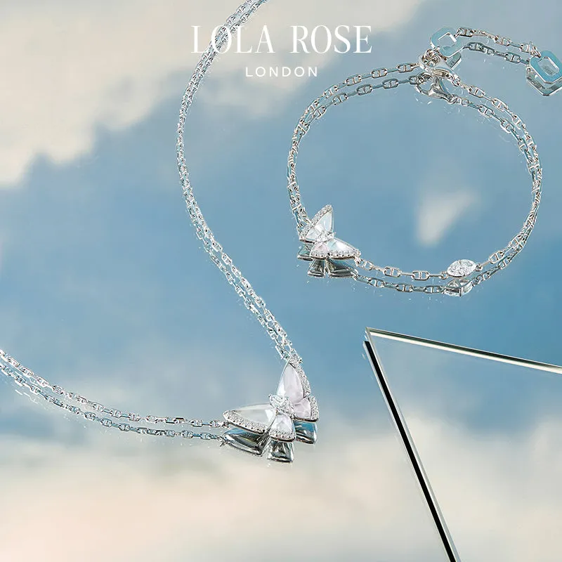 Crystal Butterfly Necklace & Bracelet Gift Set sold by Lola Rose product image thumbnail 3