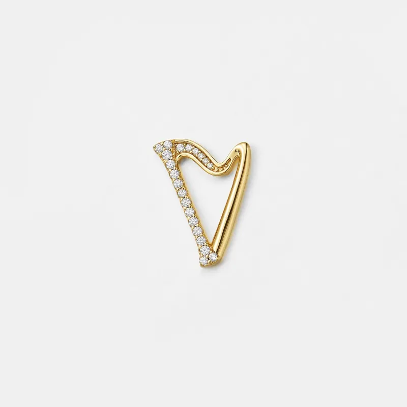 Zircon Heart Earring sold by Lola Rose