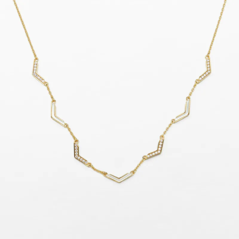 Pediment Mother-of-Pearl Necklace sold by Lola Rose