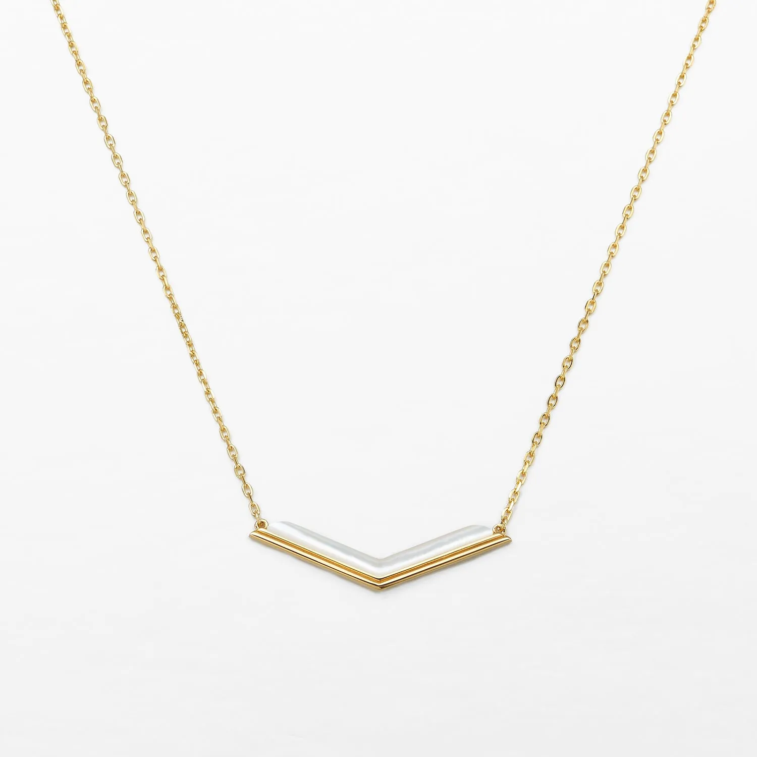 Pediment Mother-of-Pearl Necklace sold by Lola Rose