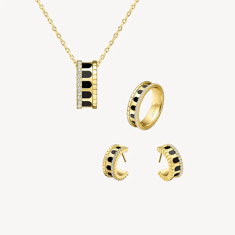 Arch Necklace & Earrings & Ring Gift Set sold by Lola Rose