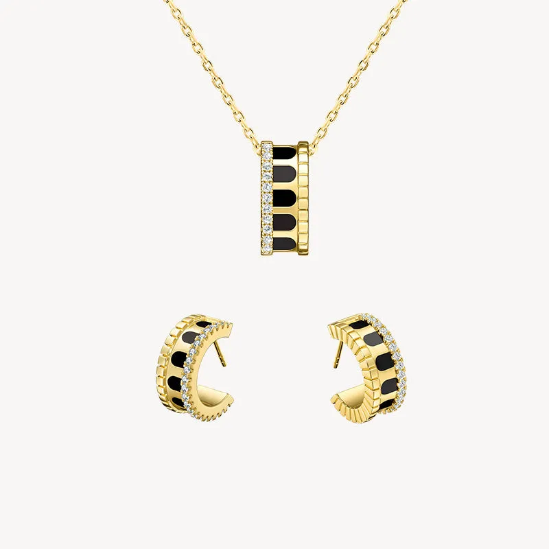Arch Necklace & Earrings Gift Set sold by Lola Rose