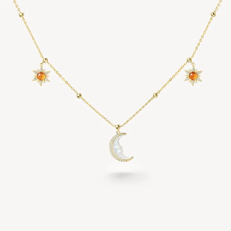 Astrology Moon Necklace sold by Lola Rose