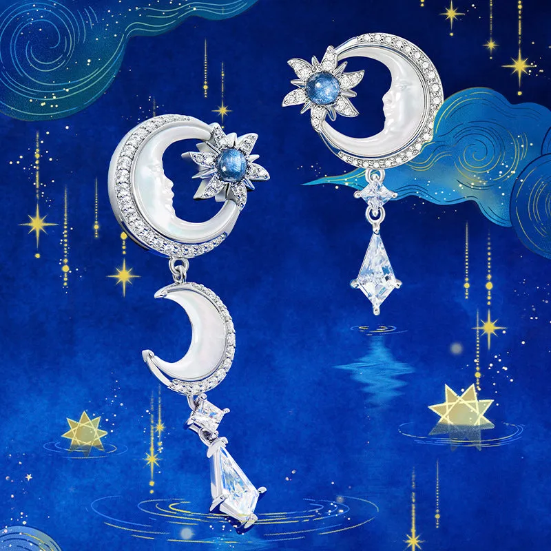 Astrology Moon Mother of Pearl Earrings sold by Lola Rose product image thumbnail 4