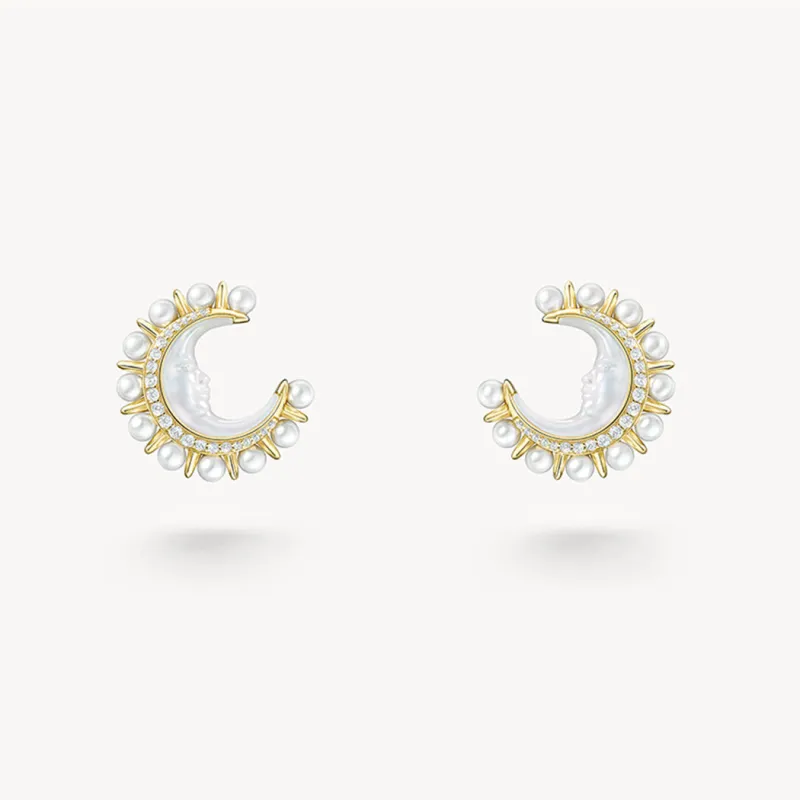 Astrology Moon Earrings sold by Lola Rose