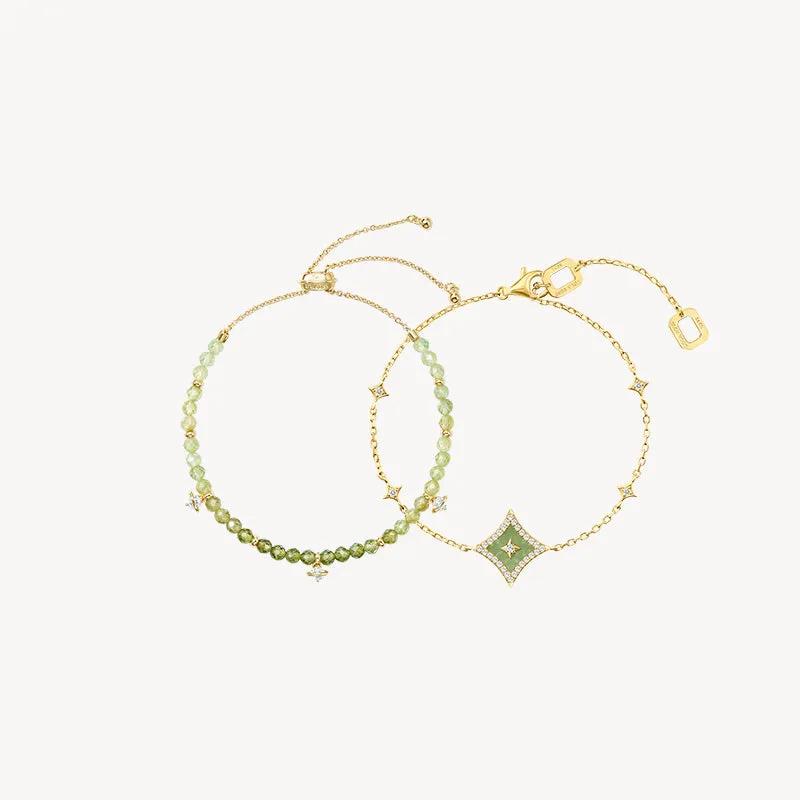 Heliocentric & Aventurine Bracelet Gift Set sold by Lola Rose