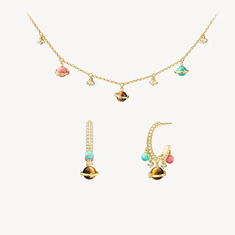 New Heliocentric Necklace & Earrings Gift Set sold by Lola Rose
