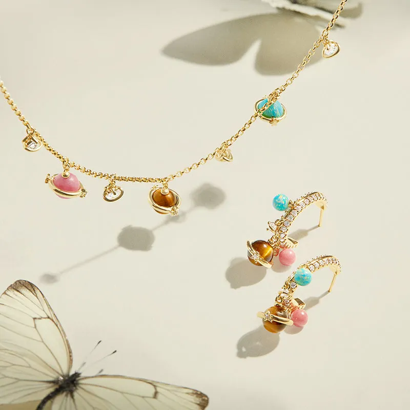 New Heliocentric Necklace & Earrings Gift Set sold by Lola Rose product image thumbnail 2