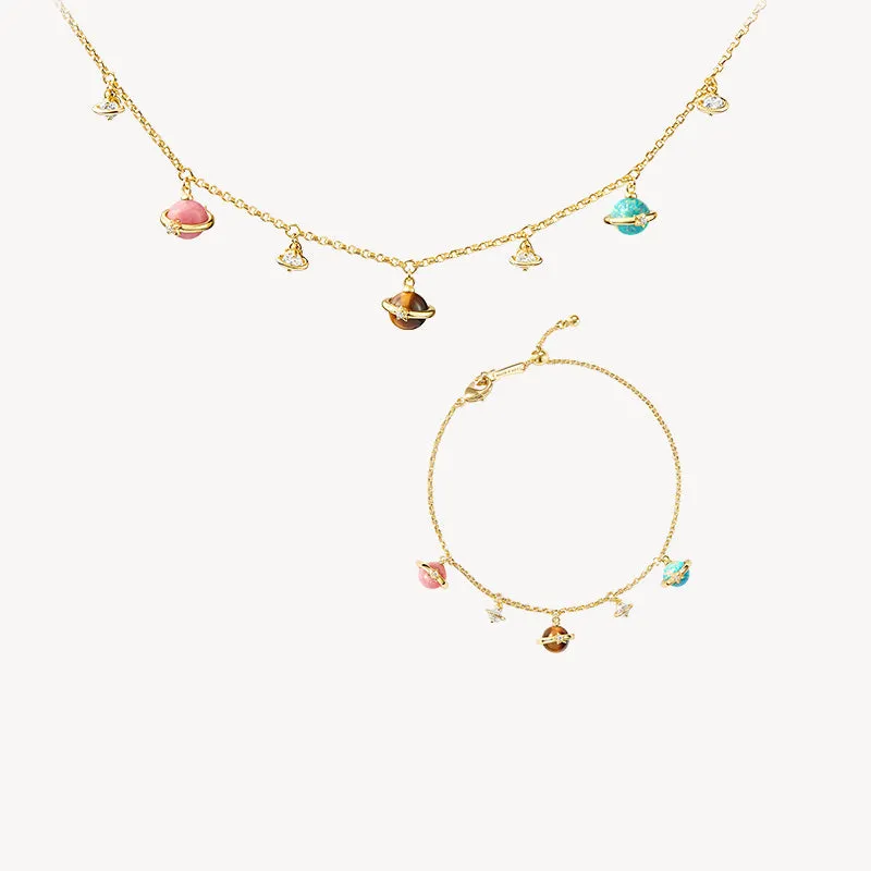New Heliocentric Necklace & Bracelet Gift Set sold by Lola Rose