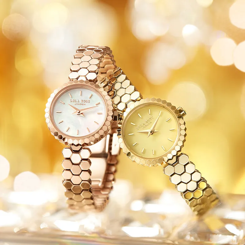 Honeycomb Mother of Pearl Watch sold by Lola Rose product image thumbnail 2