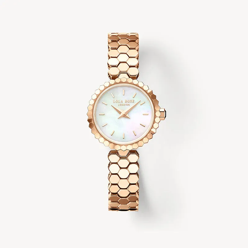 Honeycomb Mother of Pearl Watch sold by Lola Rose
