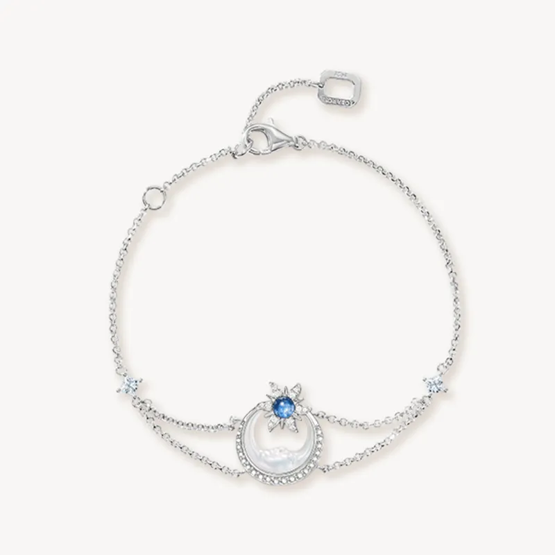 Astrology Moon Mother of Pearl Bracelet sold by Lola Rose