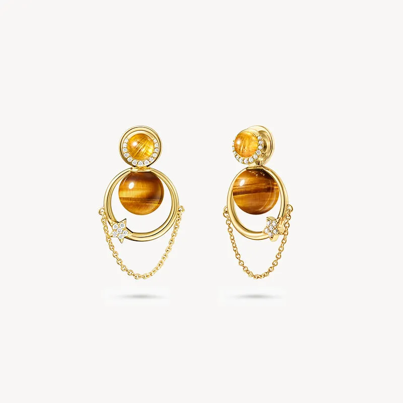 Tiger's Eye Earrings sold by Lola Rose