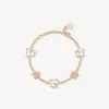 Rose Gold Mother of Pearl Watch & Ivy Bracelet Gift Set sold by Lola Rose