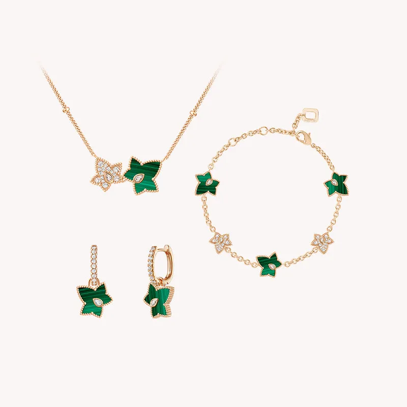 Malachite Bead Necklace & Earrings & Bracelet Gift Set sold by Lola Rose