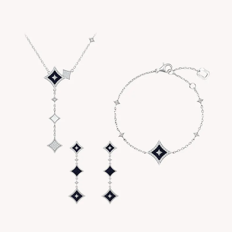 Blue Sandstone Necklace & Earrings & Bracelet Gift Set sold by Lola Rose