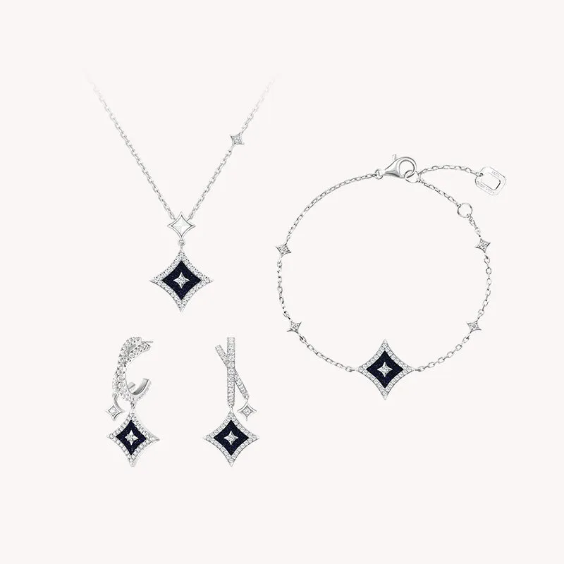 Blue Sandstone Necklace & Earrings & Bracelet Gift Set sold by Lola Rose