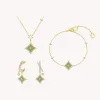 Aventurine Necklace & Earrings & Bracelet Gift Set sold by Lola Rose