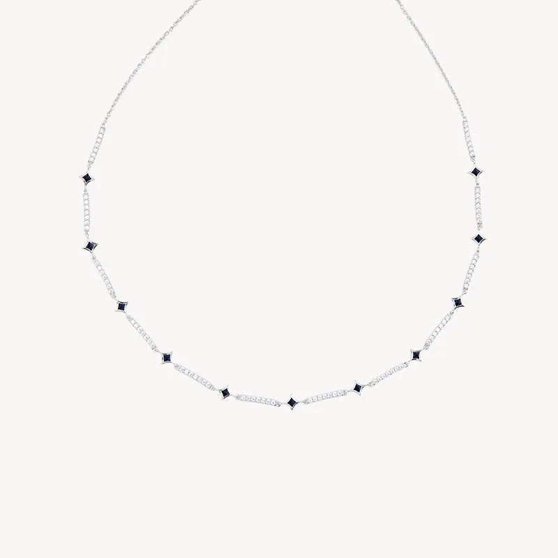 Blue Sandstone Tennis Necklace sold by Lola Rose