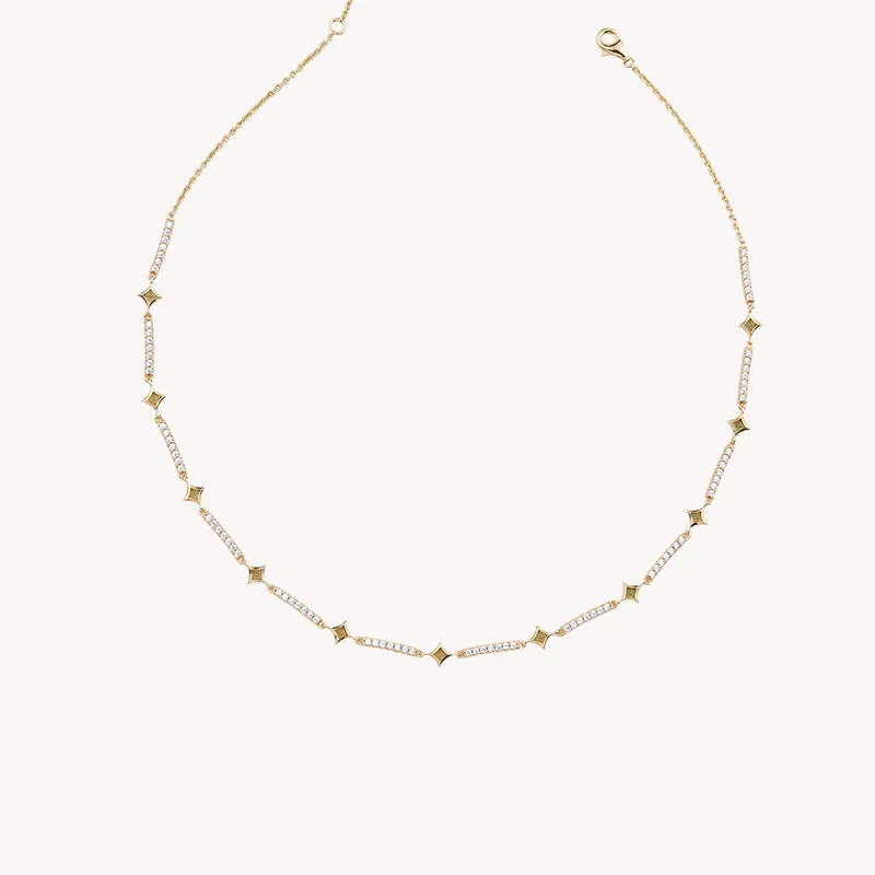 Aventurine Tennis Necklace sold by Lola Rose