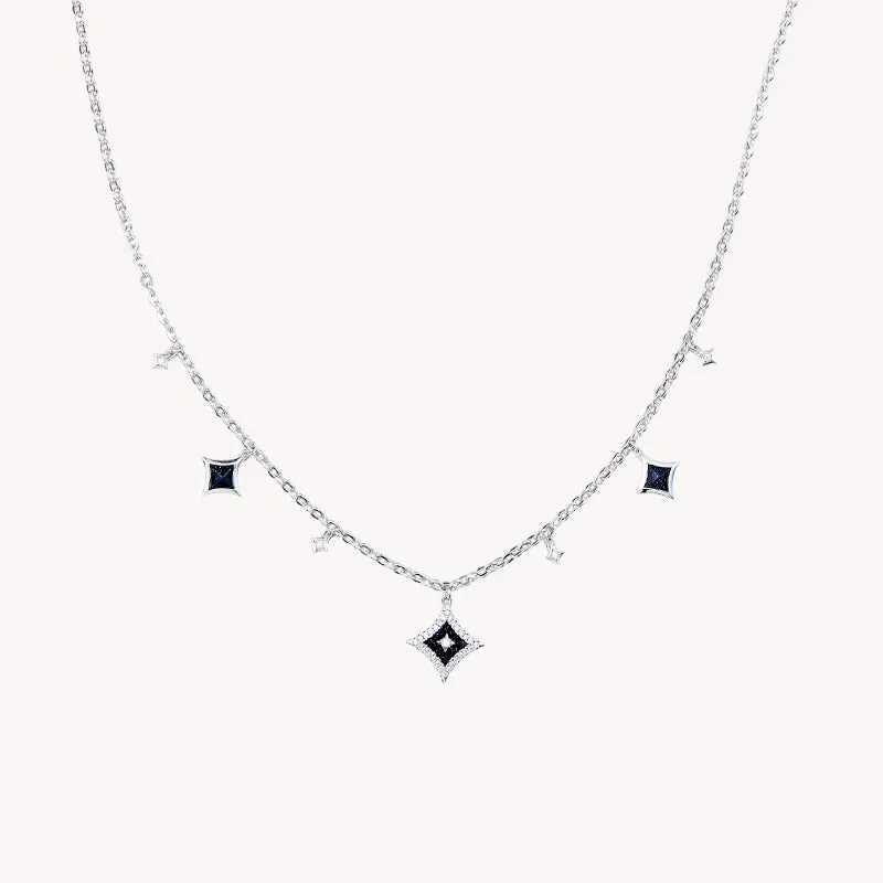 Blue Sandstone Pendant Necklace sold by Lola Rose