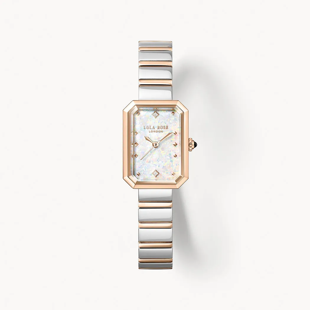 Ms. Lola White Opal Watch with Quick-Release Strap sold by Lola Rose