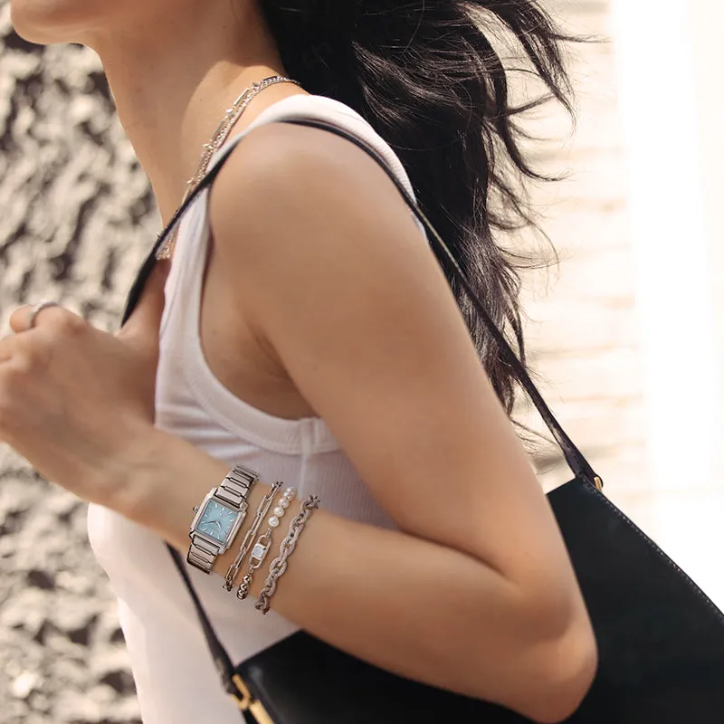 Urban Platinum-Tone Oval Chain Bracelet sold by Lola Rose product image thumbnail 5