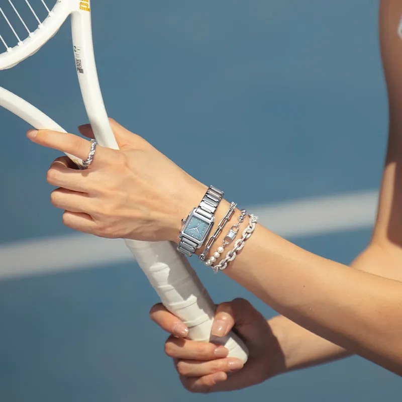 Urban Platinum-Tone Oval Chain Bracelet sold by Lola Rose product image thumbnail 3