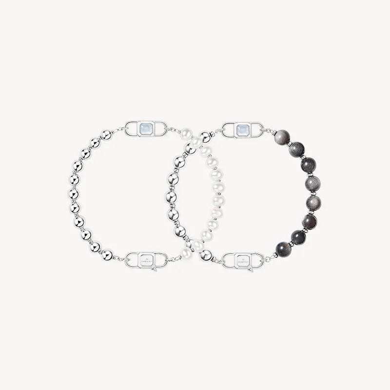 Urban Roam Series Couple Bracelets Gift Set made by Lola Rose
