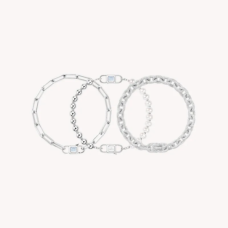 Urban Stacked Chain Bracelet Gift Set sold by Lola Rose product image thumbnail 5