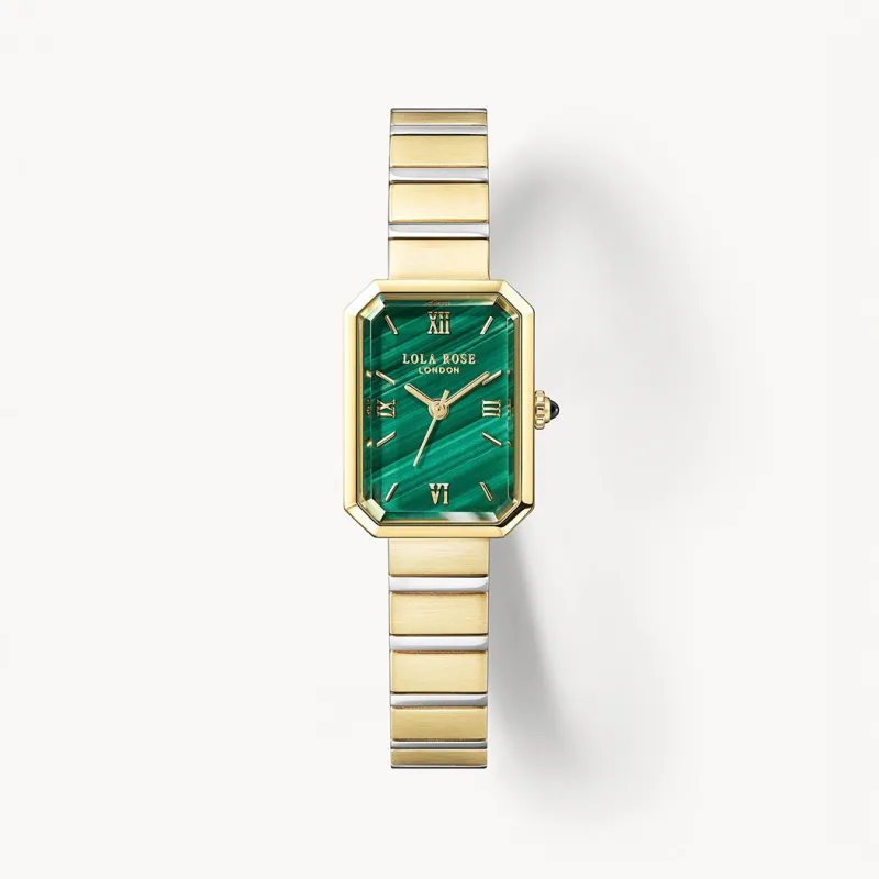 Ms. Lola Malachite Watch with Quick-Release Strap sold by Lola Rose