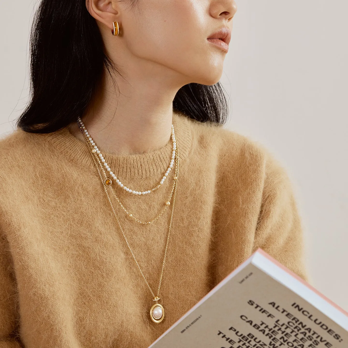 New Heliocentric Mabe Pearl Necklace sold by Lola Rose product image thumbnail 3