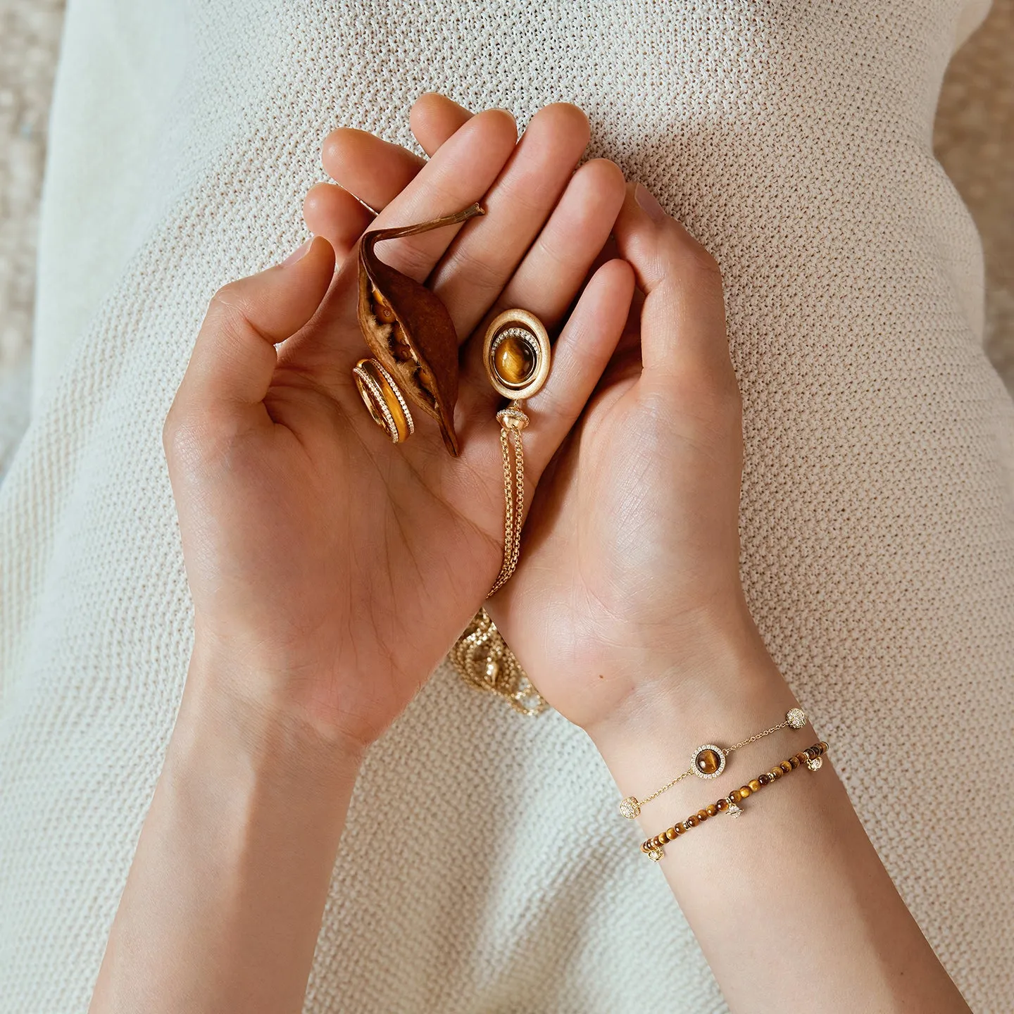 New Tiger's Eye Necklace sold by Lola Rose product image thumbnail 4