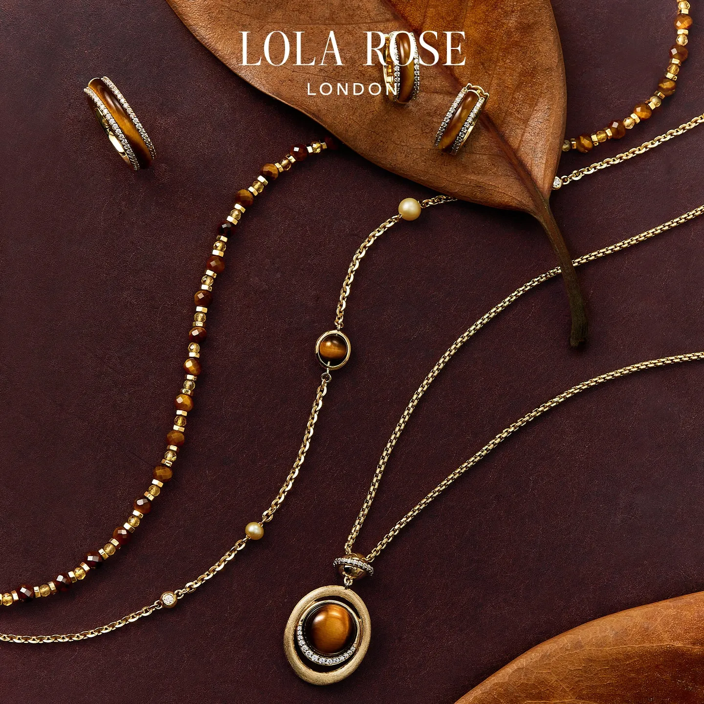 New Tiger's Eye Necklace sold by Lola Rose product image thumbnail 2