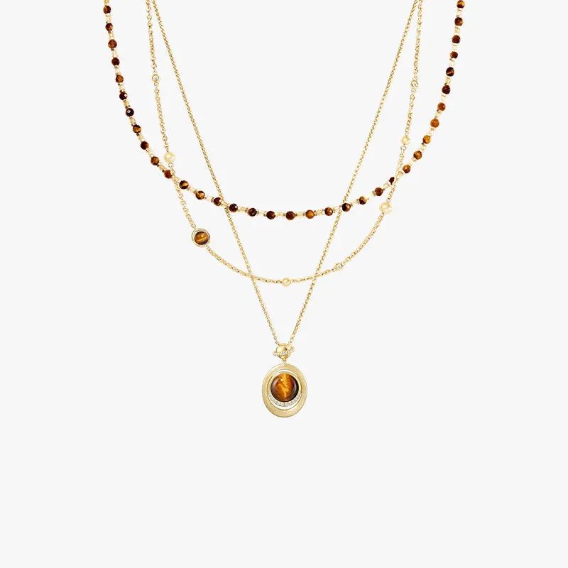 New Heliocentric Tiger’s Eye Necklace Gift Set sold by Lola Rose