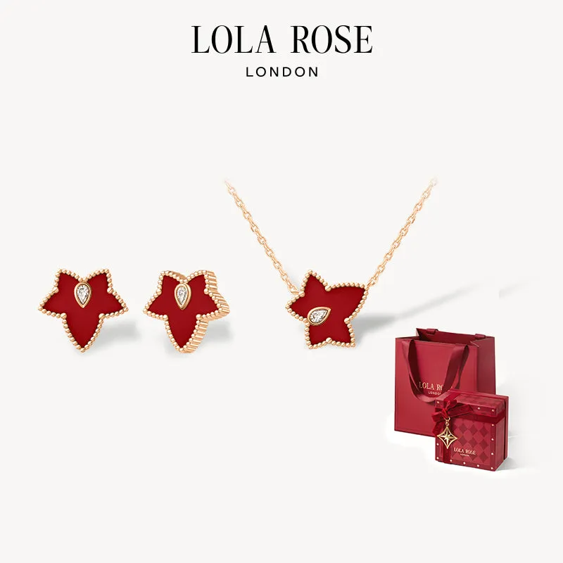 Carnelian Bead Necklace & Earrings Set – Special Limited Edition Box sold by Lola Rose product image thumbnail 4