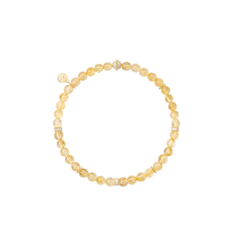 New Heliocentric Golden Rutilated Quartz Bracelet sold by Lola Rose