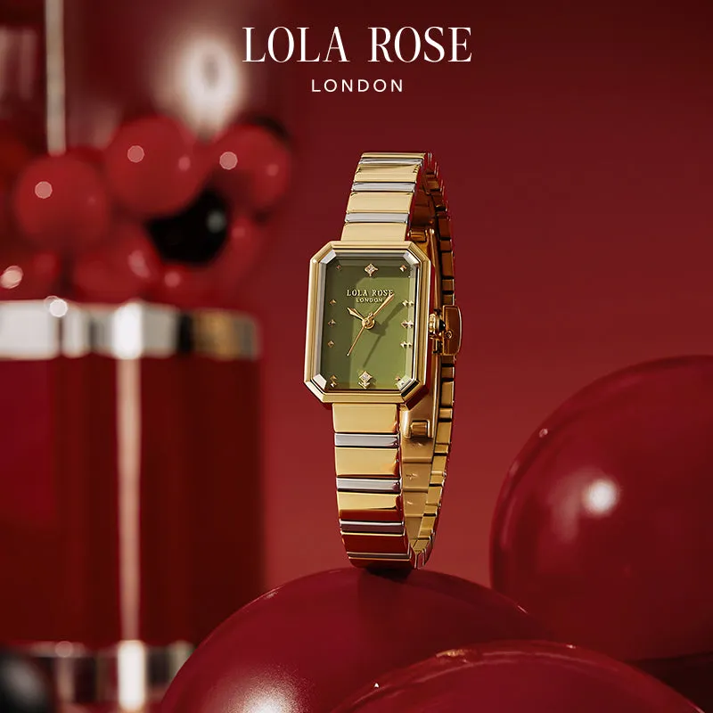 Ms. Lola Green Onyx Watch with Quick-Release Strap in Special Limited Edition Box sold by Lola Rose