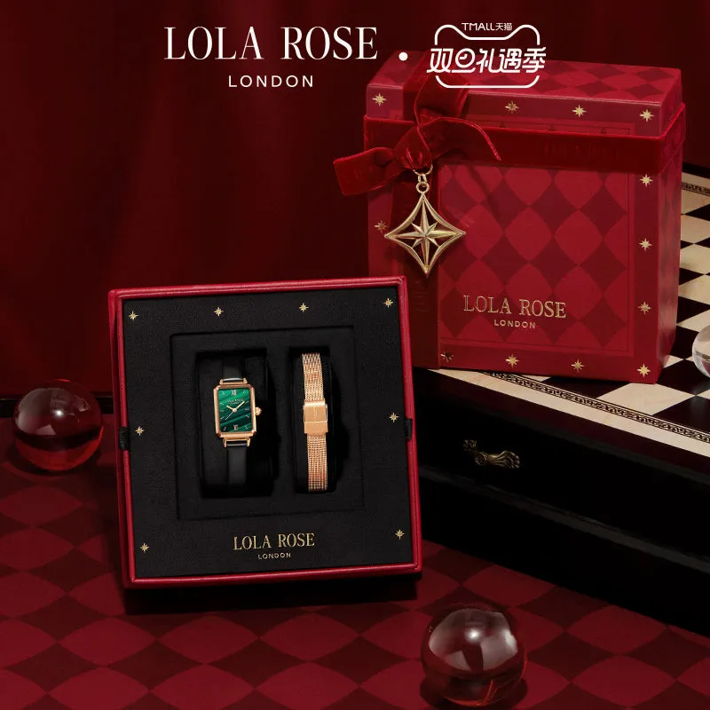 Malachite Textured Watch in Special Limited Edition Box sold by Lola Rose