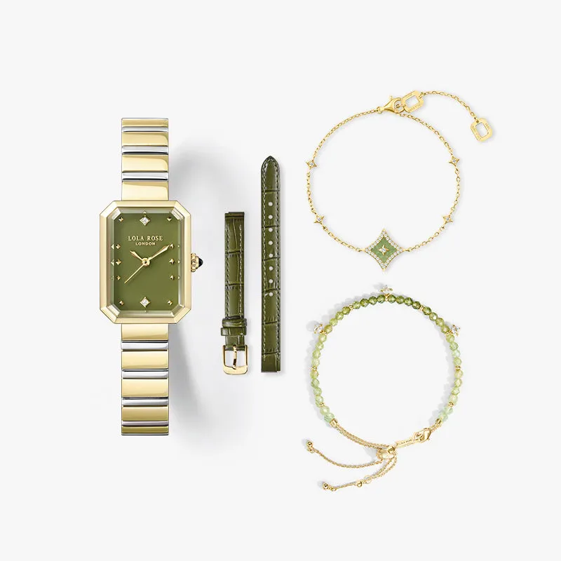 New Ms. Lola Green Onyx Watch With Two Strap Set & 2-Piece Bracelet Gift Set sold by Lola Rose