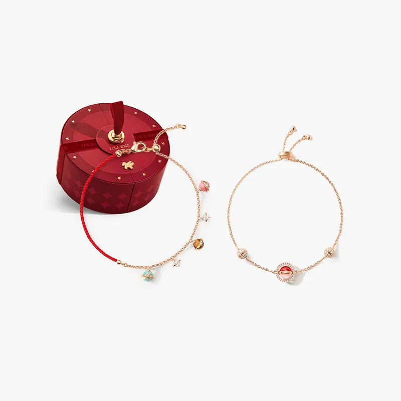 Heliocentric Carnelian Bracelet Set in Special Limited Edition Box sold by Lola Rose