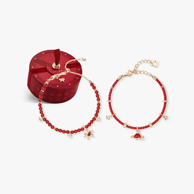 Heliocentric Carnelian Bracelet Set in Special Limited Edition Box sold by Lola Rose