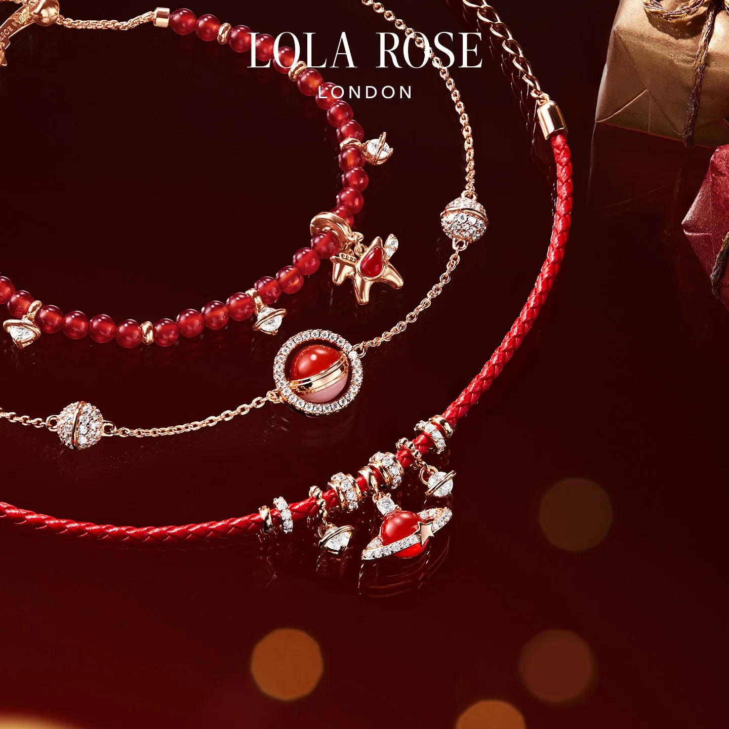 Limited Edition Tiger Eye & Red Carnelian Bracelet Set sold by Lola Rose product image thumbnail 3