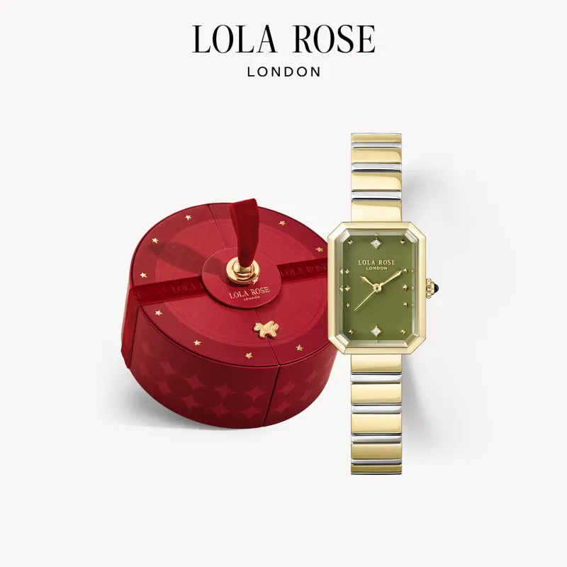 Ms. Lola Green Onyx Watch with Quick-Release Strap in Special Limited Edition Box sold by Lola Rose