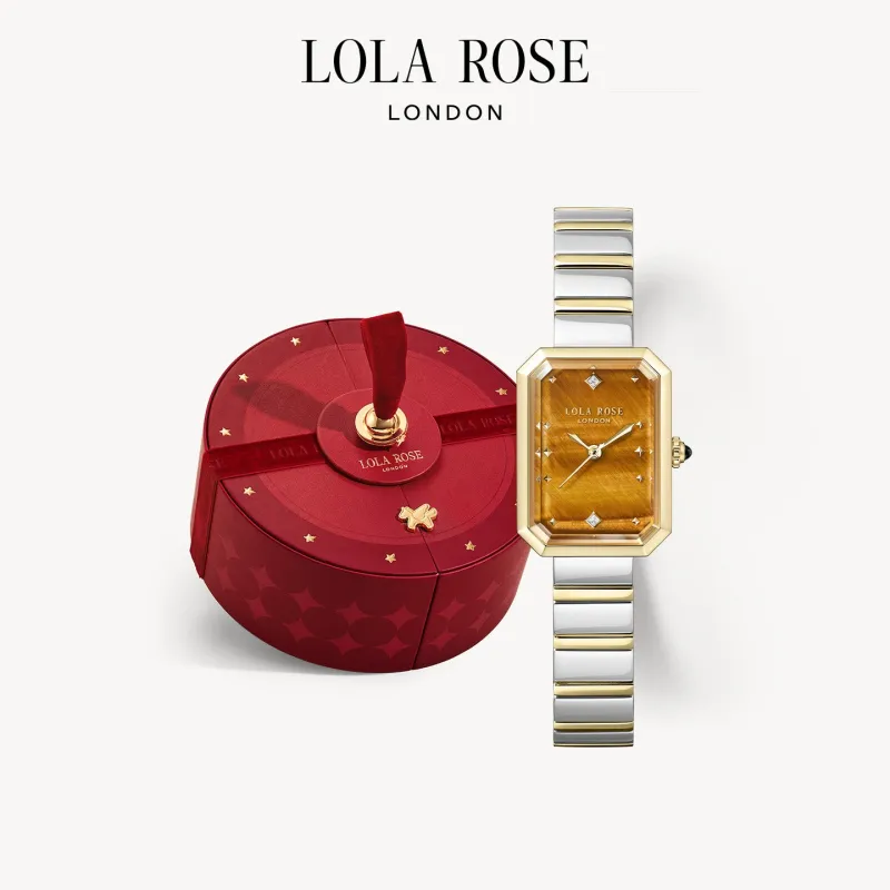 Ms. Lola Tiger’s Eye Watch in Special Limited Edition Box made by Lola Rose