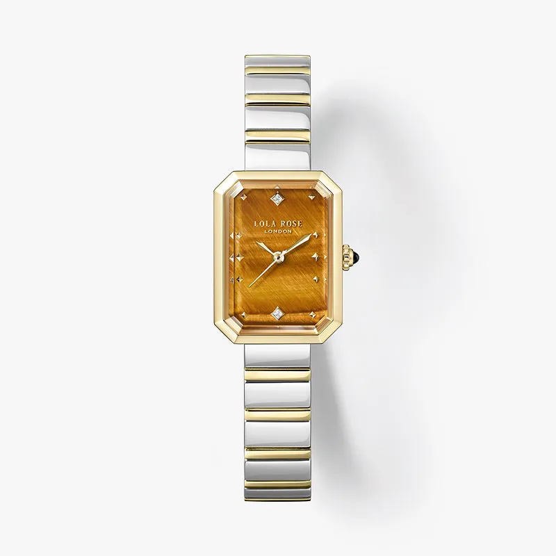 Ms. Lola Tiger’s Eye Watch with Two Strap Set in Special Limited Edition Box sold by Lola Rose product image thumbnail 5