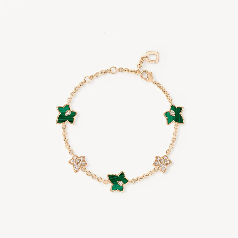 Malachite Bracelet, 5-leaf motif in Special Limited Edition Box sold by Lola Rose product image thumbnail 2
