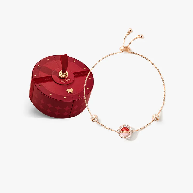 Heliocentric Pink Opal & Carnelian Bracelet in Special Limited Edition Box sold by Lola Rose