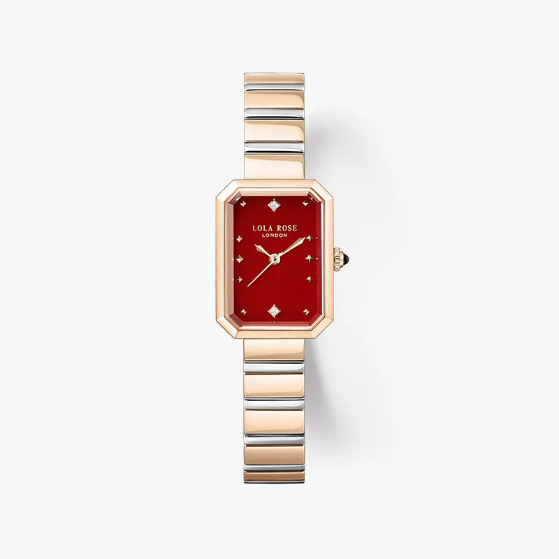 Ms. Lola Red Carnelian Watch with Quick-Release Strap sold by Lola Rose