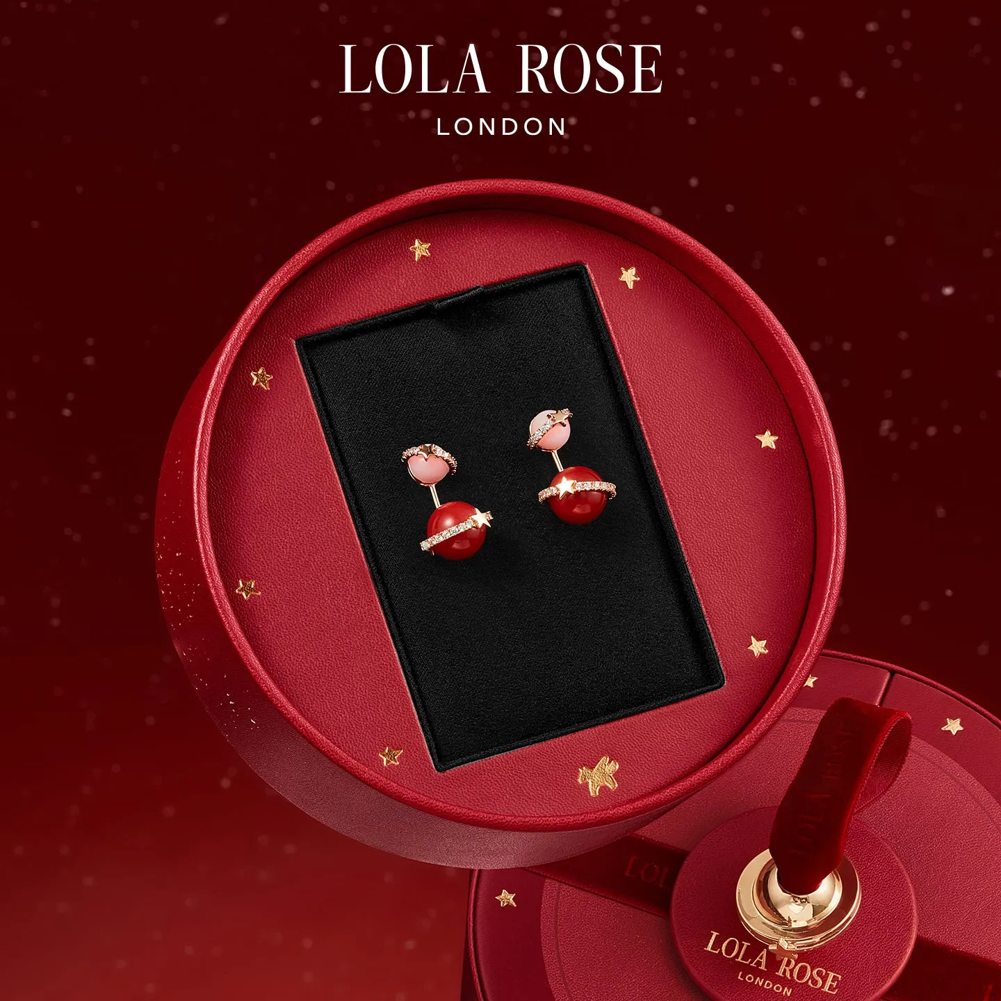 Heliocentric Carnelian Earrings in Special Limited Edition Box sold by Lola Rose product image thumbnail 2
